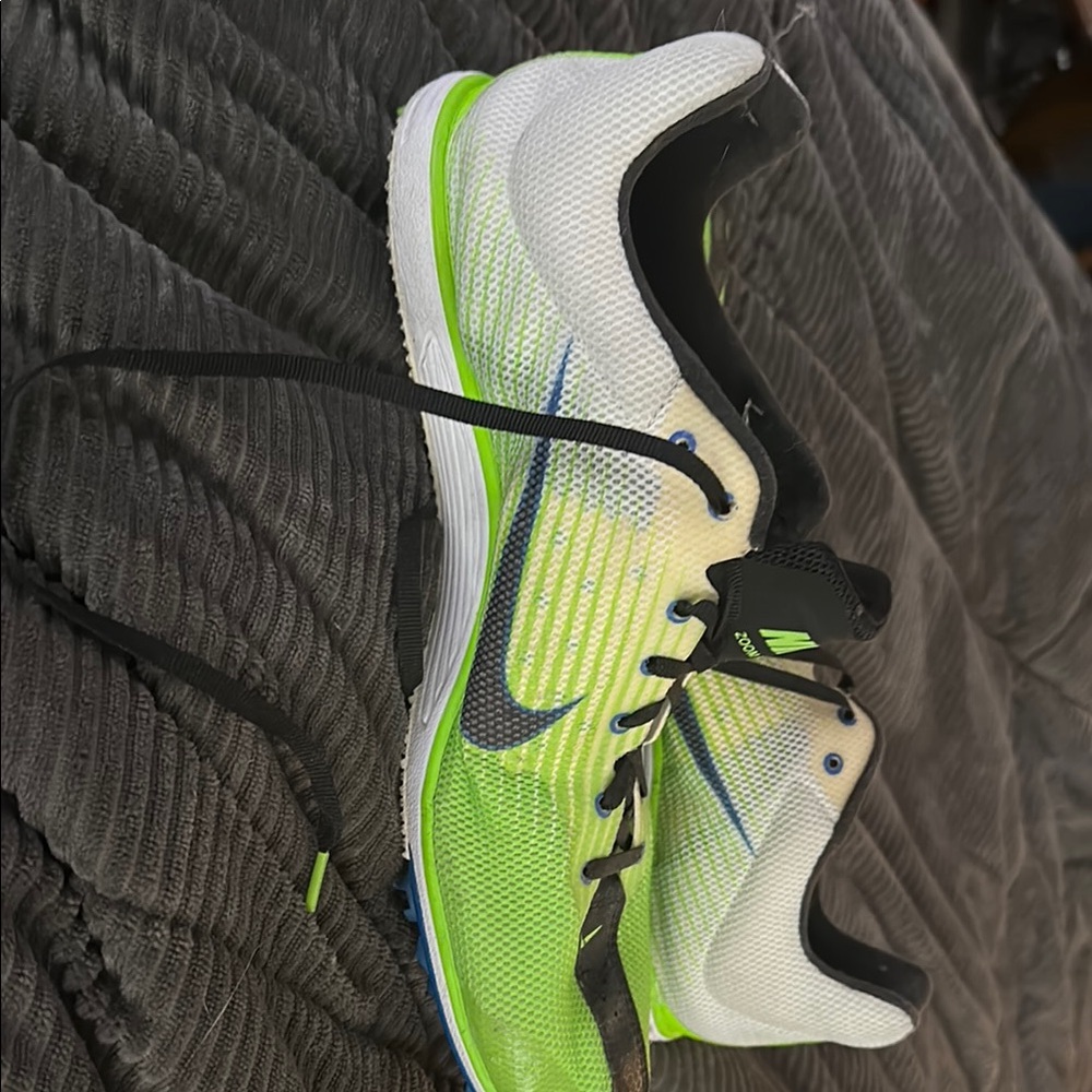 Nike White and Green Running Shoes